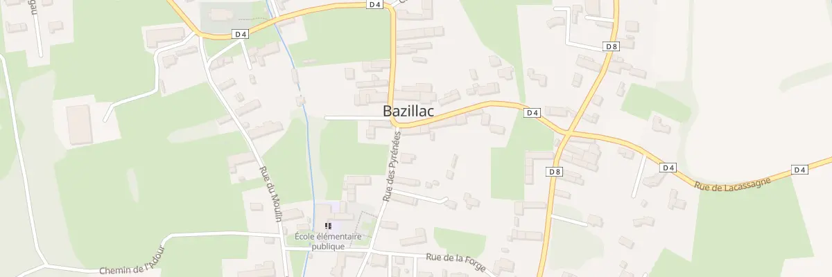Plan du 1 Rue des Pyrénées à Bazillac