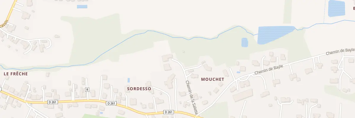 Plan du 1309 Mouchet à Montagnac-sur-Auvignon