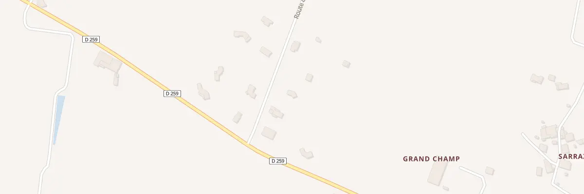 Plan du 110 Rte de la Hage à Lagupie