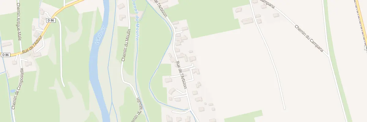 Plan du 265 Rue de l’Arbizon à Arcizac-Adour