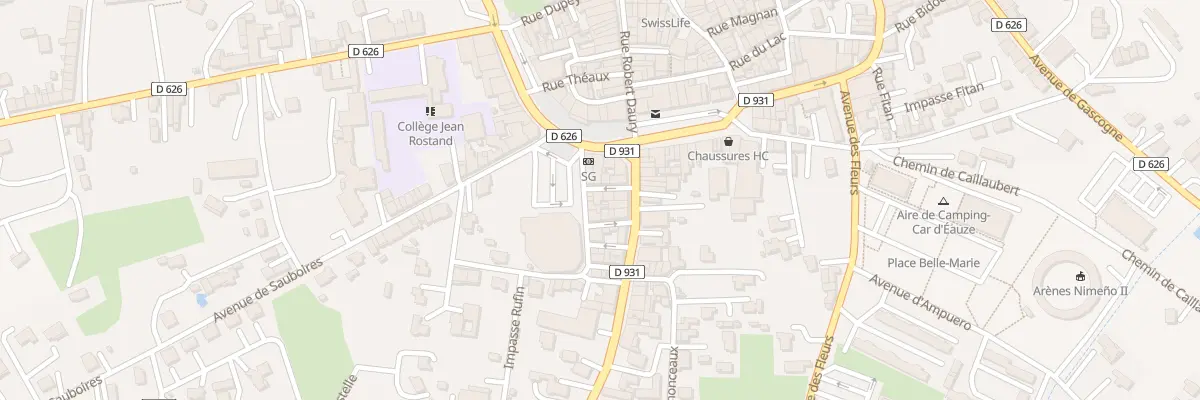 Plan du 9 Rue de Pau à Eauze