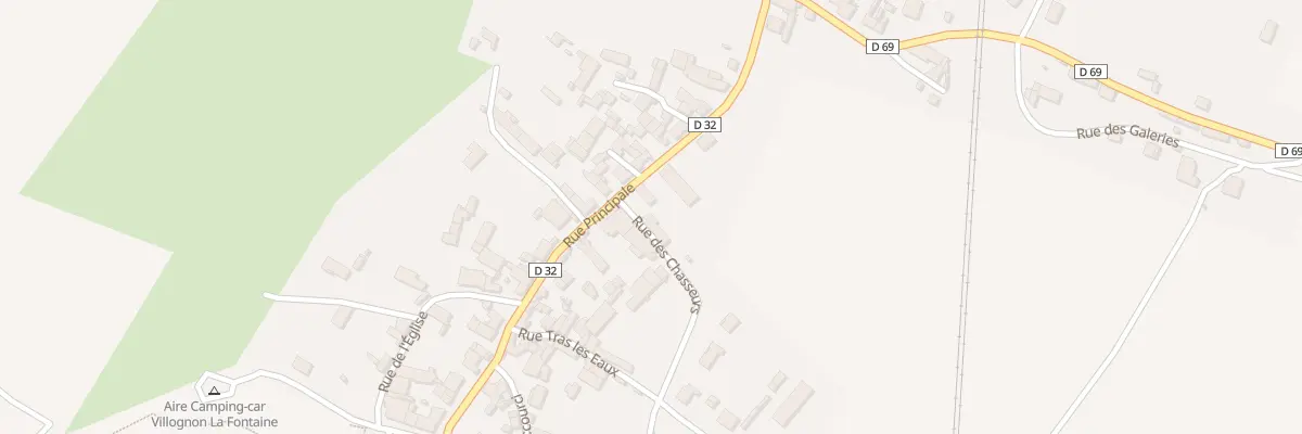 Plan du 1 Rue des Chasseurs à Villognon