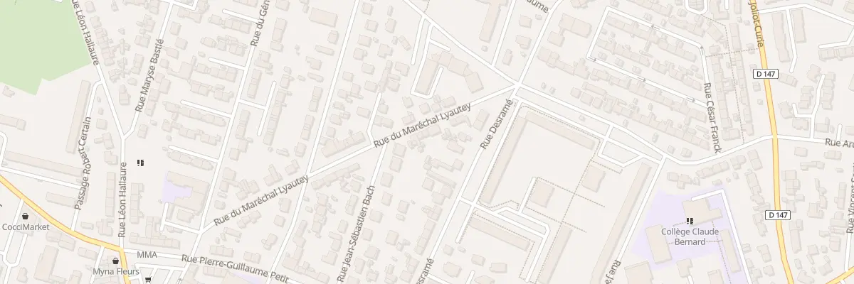 Plan du 36 Rue Mal Lyautey au Havre