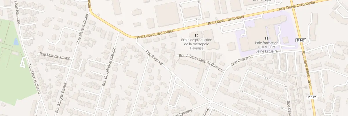 Plan du 63 Rue Raphaël au Havre