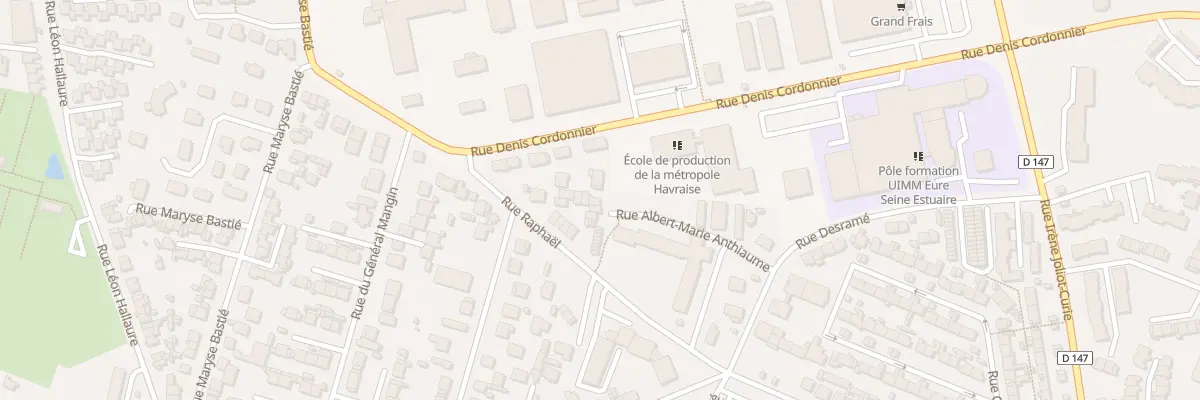 Plan du 59 Rue Raphaël au Havre