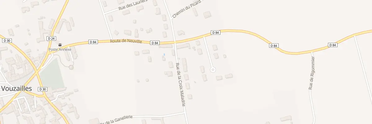 Plan du 4 Rue de la Croix Maladrie à Vouzailles