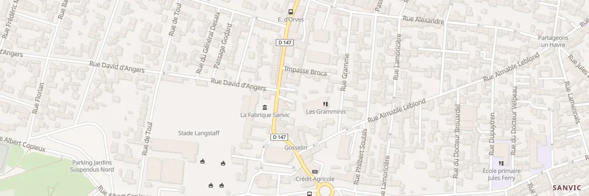 Plan du 32 Rue Irène Joliot-Curie au Havre