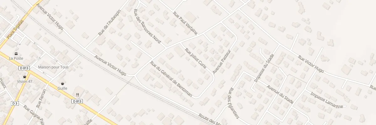 Plan du 2 Rue Joliot Curie à Sainte-Bazeille