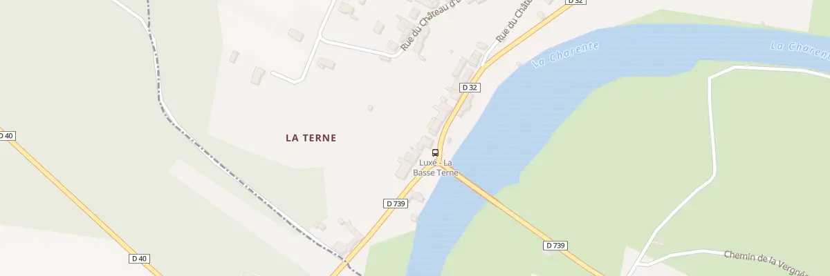 Plan du 1 Rte de Ligne à Luxé