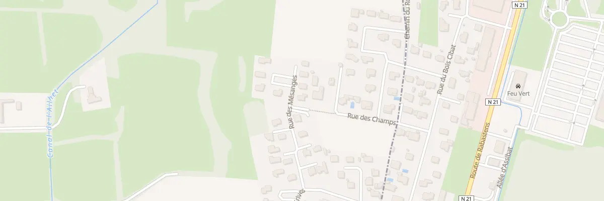 Plan du 18 Rue des Mésanges à Bours