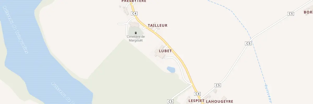 Plan du 43 Rte du Village à Margouët-Meymes
