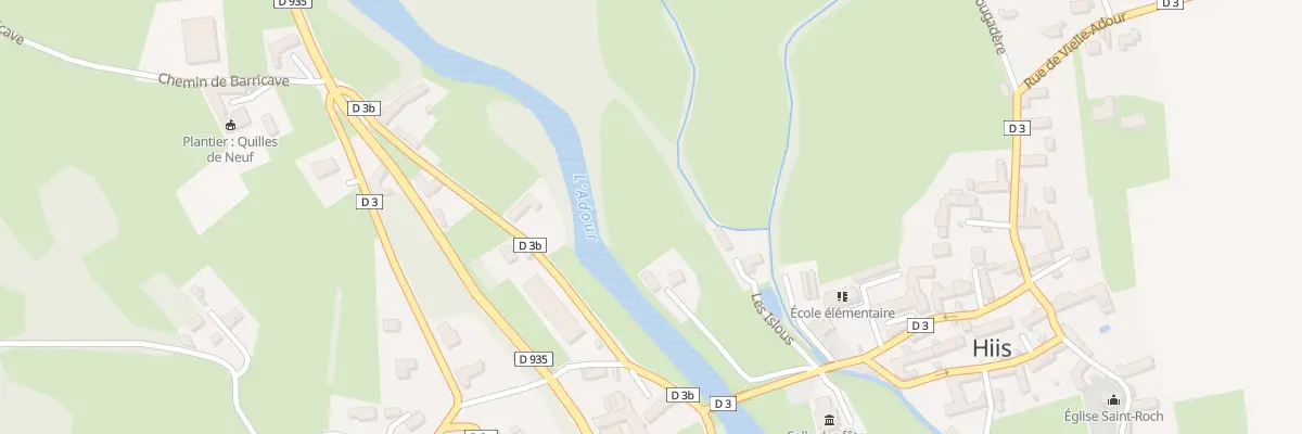 Plan du 62 Les Islous à Hiis