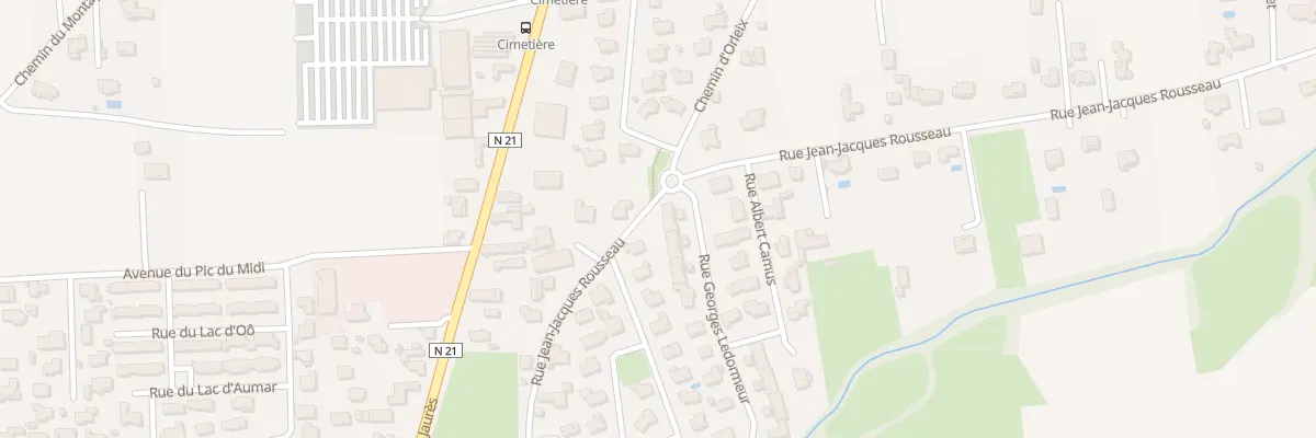 Plan du 2 Rue Georges Ledormeur à Aureilhan