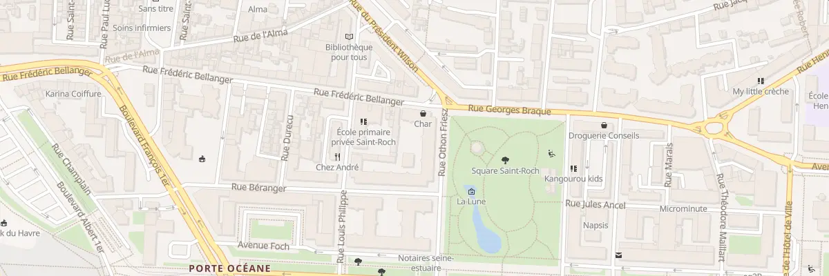 Plan du 14 Rue Louis Philippe au Havre