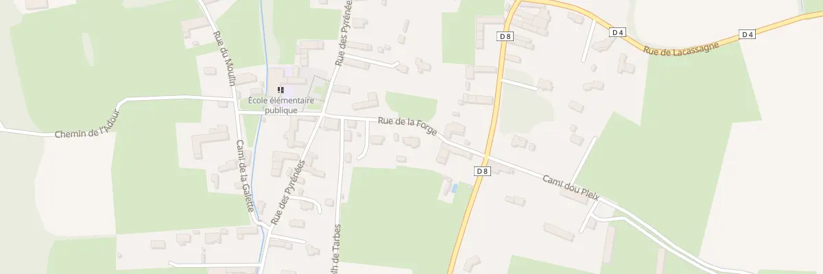 Plan du 6 Rue de la Forge à Bazillac