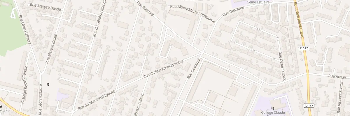 Plan du 41 Rue Mal Lyautey au Havre