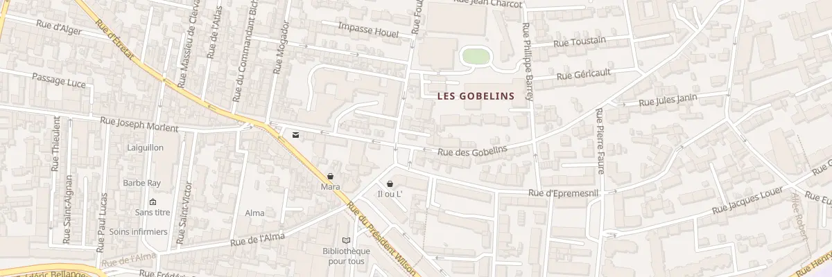 Plan du 25 Rue des Gobelins au Havre