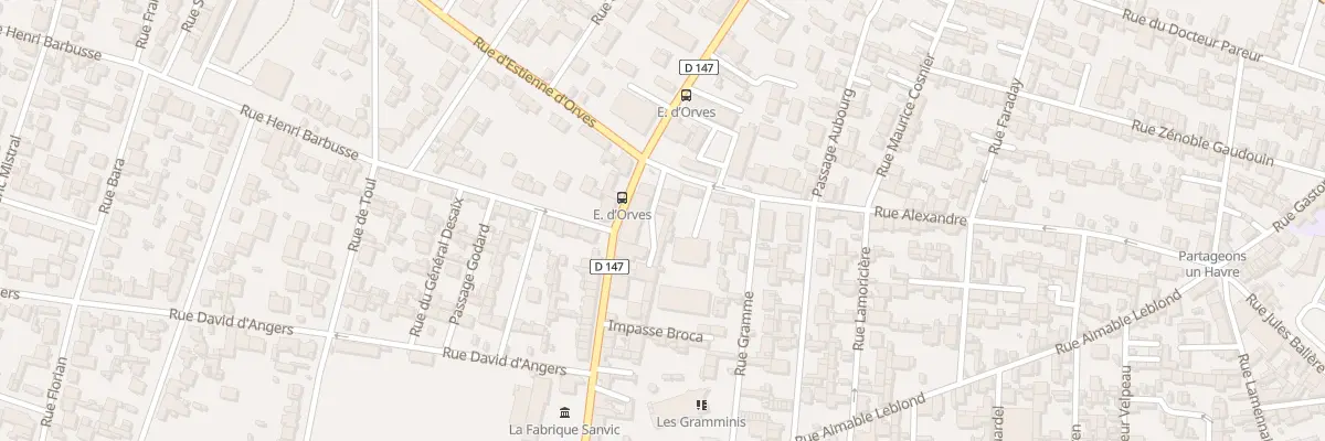 Plan du 4 Rue Alexandre au Havre