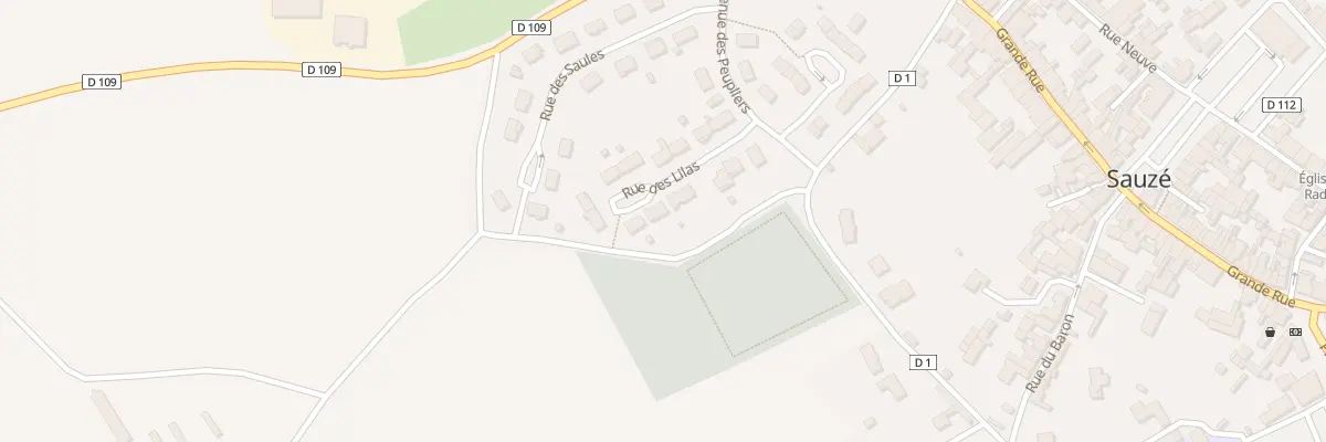 Plan du 7 Rue des Lilas à Sauzé-entre-Bois
