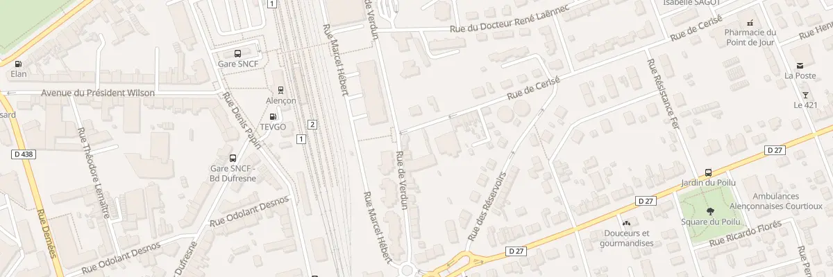 Plan du 36 Rue de Verdun à Alençon