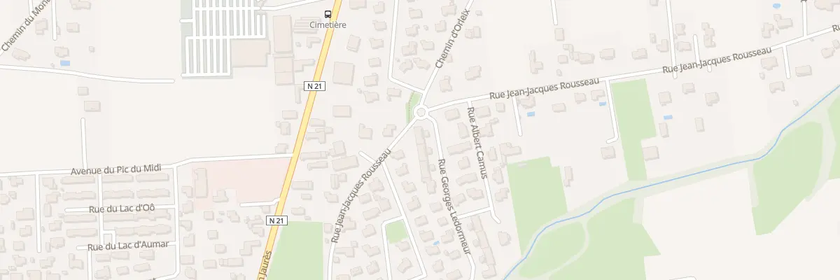 Plan du 2A Rue Georges Ledormeur à Aureilhan
