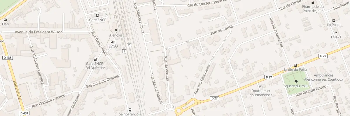 Plan du 30 Rue de Verdun à Alençon