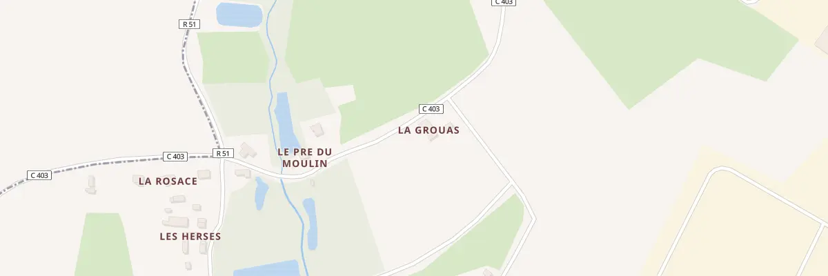 Plan du 1 La Grouas à Voivres-lès-le-Mans