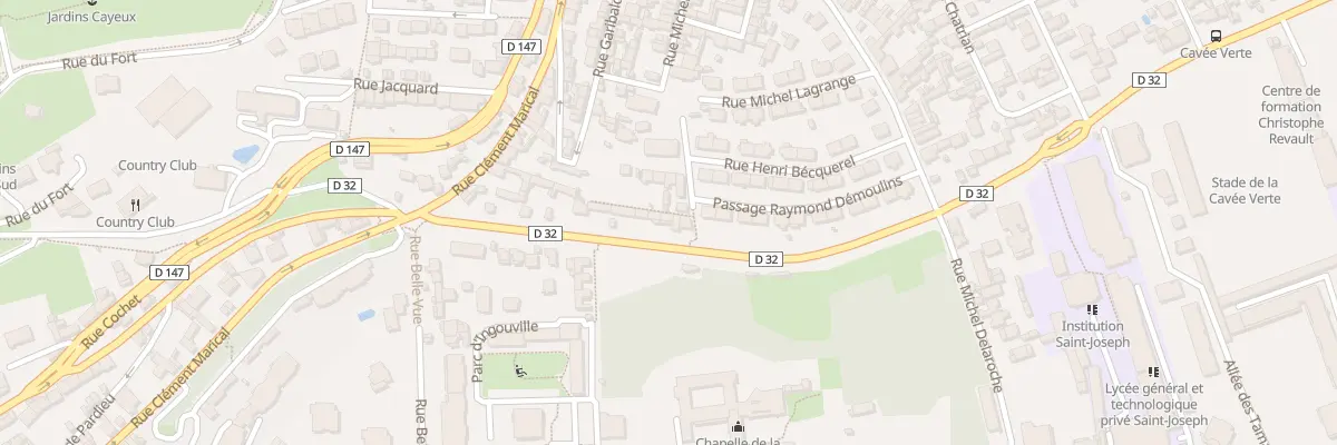 Plan du 23 Rue de la Cavée Verte au Havre