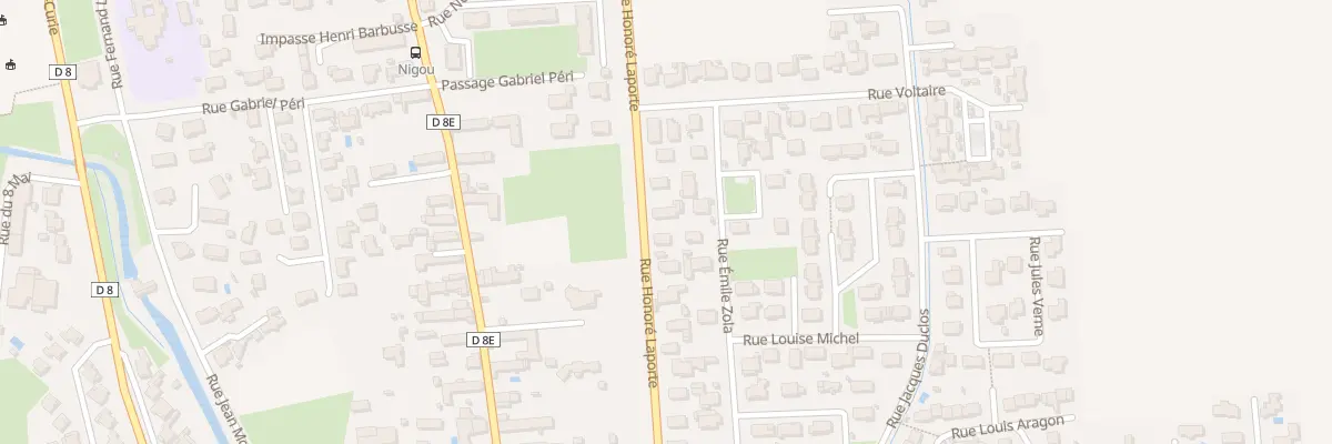 Plan du 28 Rue Honore Laporte à Lansac