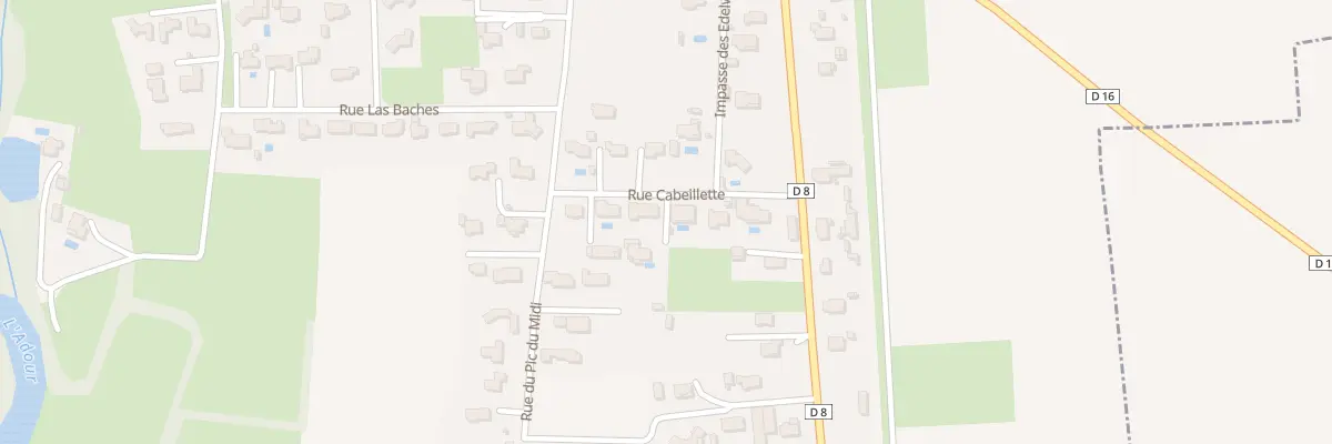 Plan du 3 Rue Cabeillette à Salles-Adour