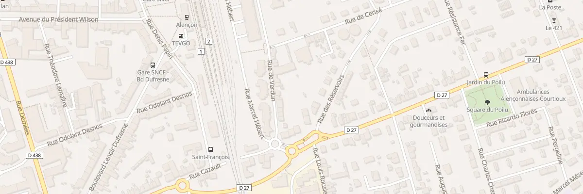 Plan du 16 Rue de Verdun à Alençon