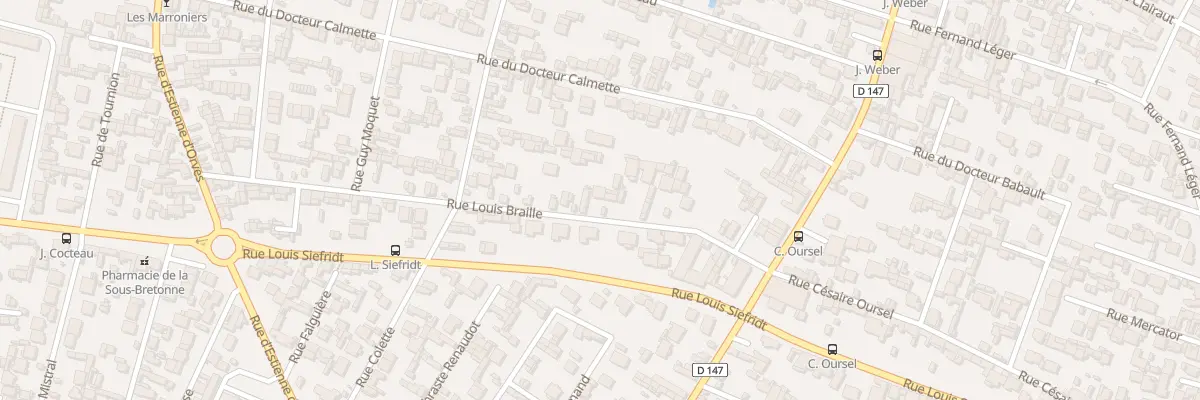Plan du 47 Rue Louis Braille au Havre