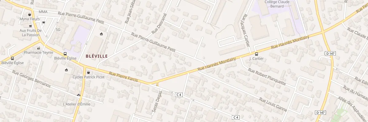 Plan du 62 Rue Pierre Guillaume-Petit au Havre