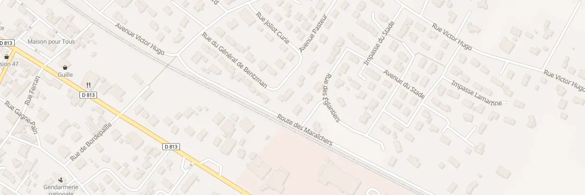 Plan du 14 Rue du Gen de Bentzman à Sainte-Bazeille