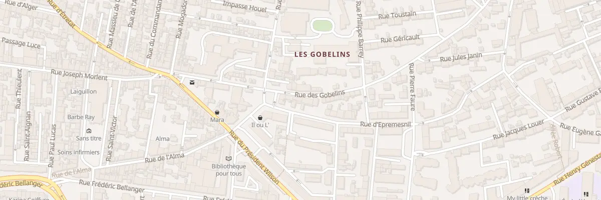 Plan du 14 Rue des Gobelins au Havre