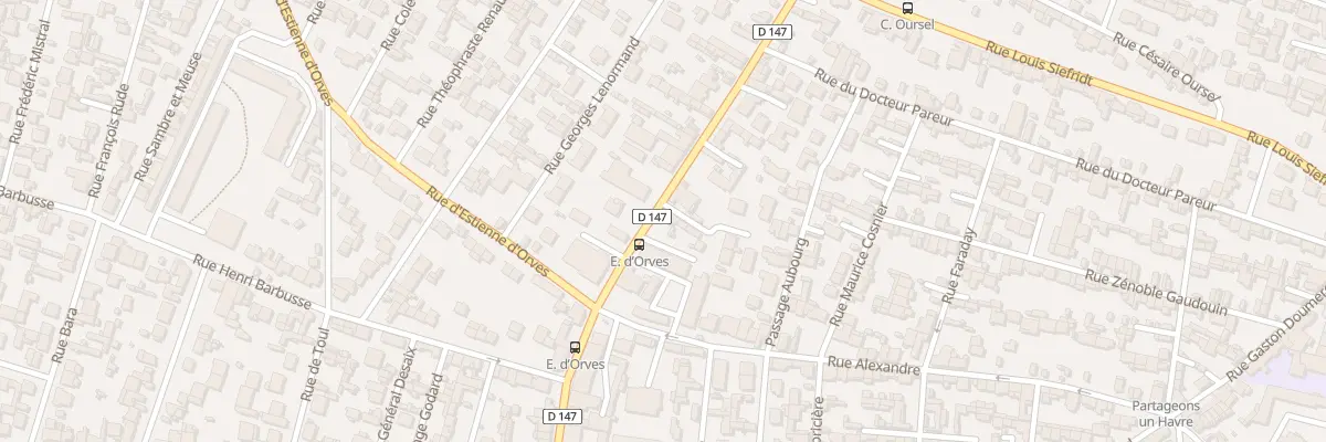 Plan du 70 Rue Irène Joliot-Curie au Havre