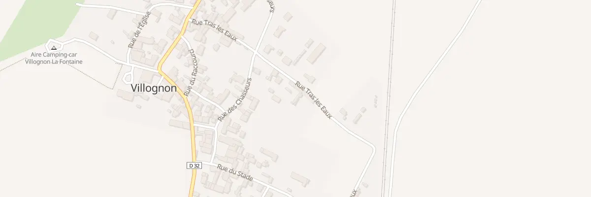 Plan du 18 Rue Tras les Eaux à Villognon