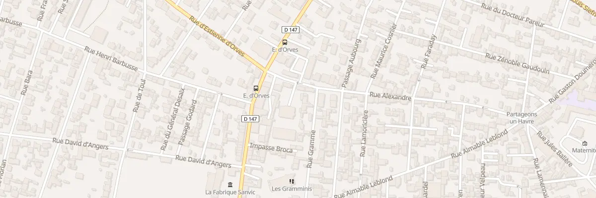 Plan du 10 Rue Alexandre au Havre
