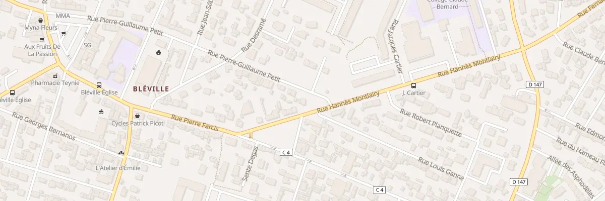 Plan du 64 Rue Pierre Guillaume-Petit au Havre