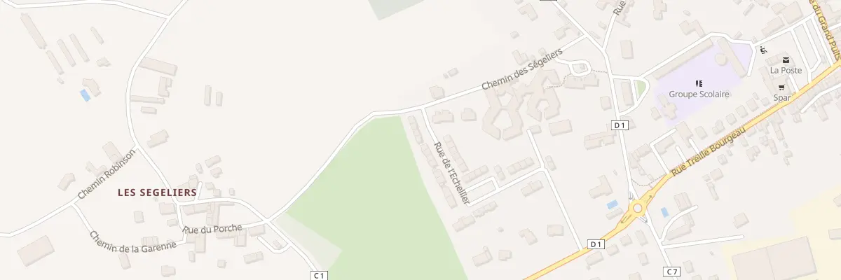 Plan du 8 Rue de l’Echellier à Sauzé-entre-Bois