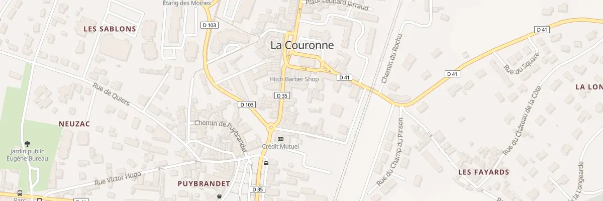 Plan du 8 Rue de la Liberation à La Couronne