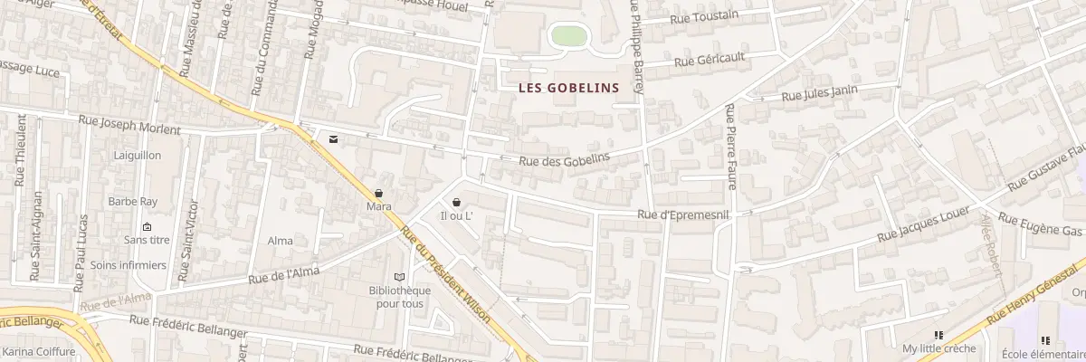Plan du 16 Rue des Gobelins au Havre