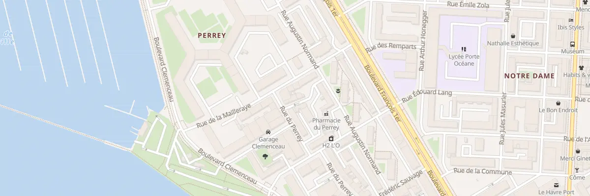 Plan du 5 Rue Pouyer au Havre