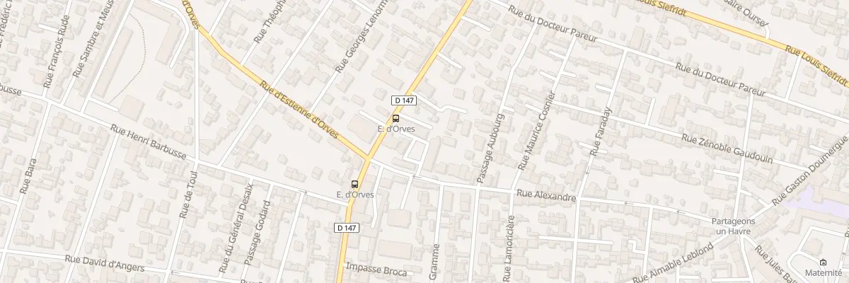 Plan du 3 Rue Alexandre au Havre