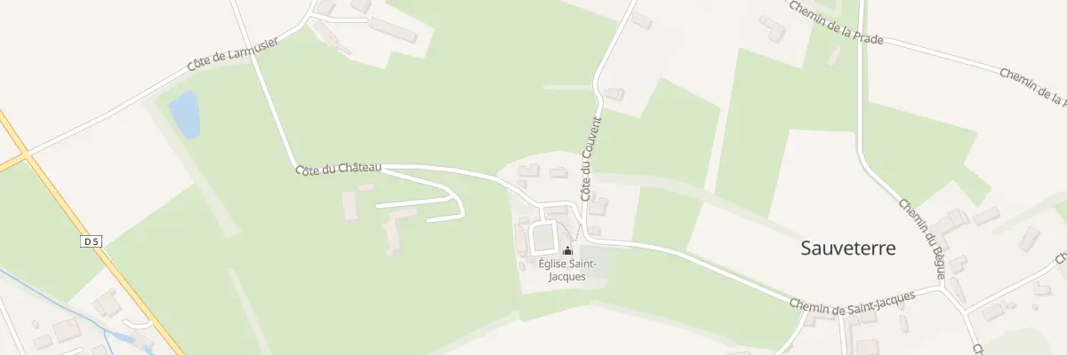 Plan du 5048 Côte du Château à Sauveterre