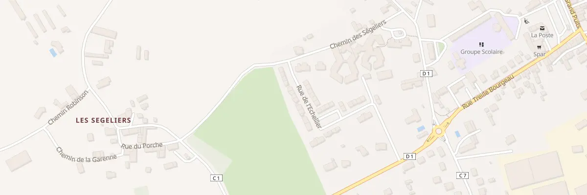 Plan du 14 Rue de l’Echellier à Sauzé-entre-Bois