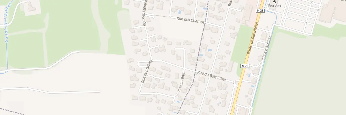 Plan du 8 Rue La Hitte à Bours