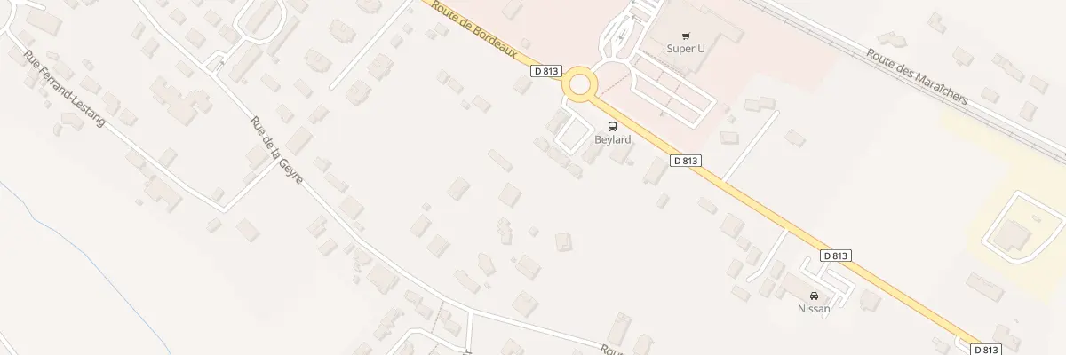 Plan du 208 Rte de Bordeaux à Sainte-Bazeille
