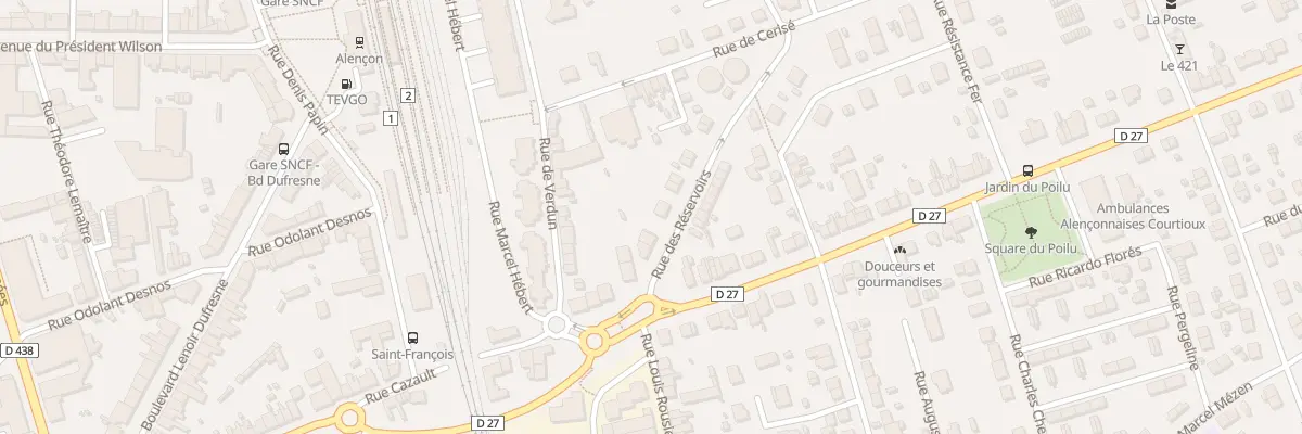 Plan du 5 Rue des Réservoirs à Alençon