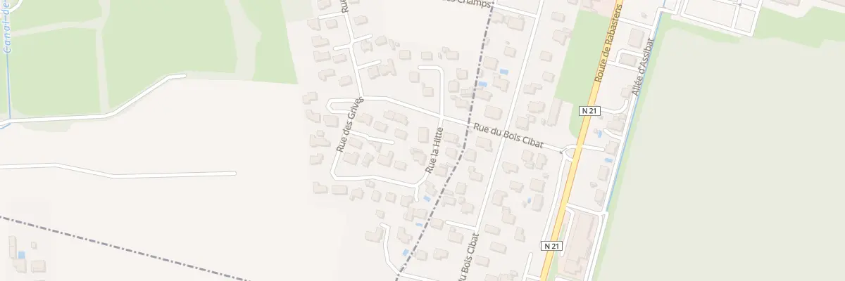 Plan du 9 Rue La Hitte à Bours